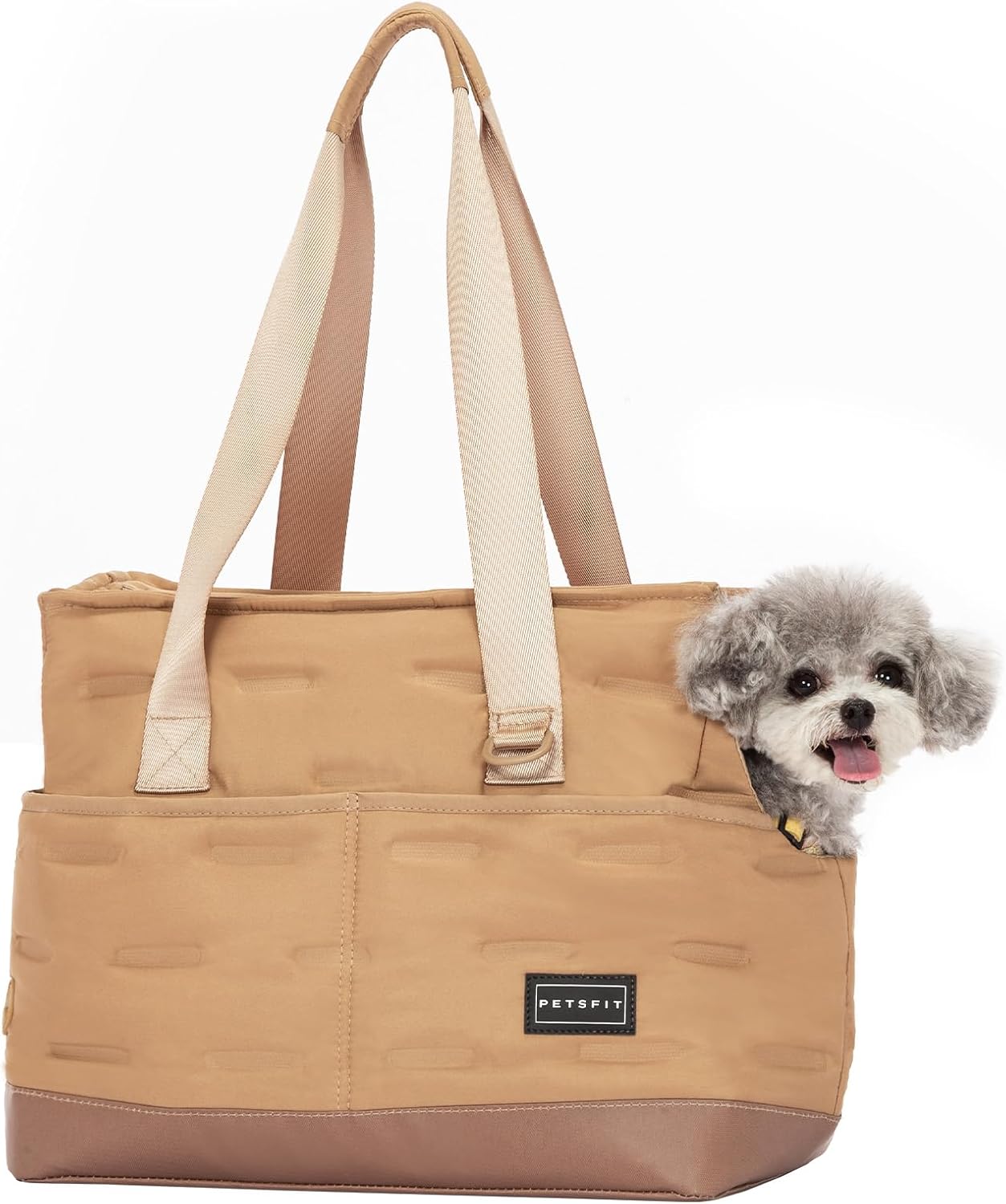 Petsfit Sac Transport Chien, Sac à Main pour Petit Chien Chat Panier Transport Sac de Voyage avec Fermeture à glissière pour Petits Chiens et Chats