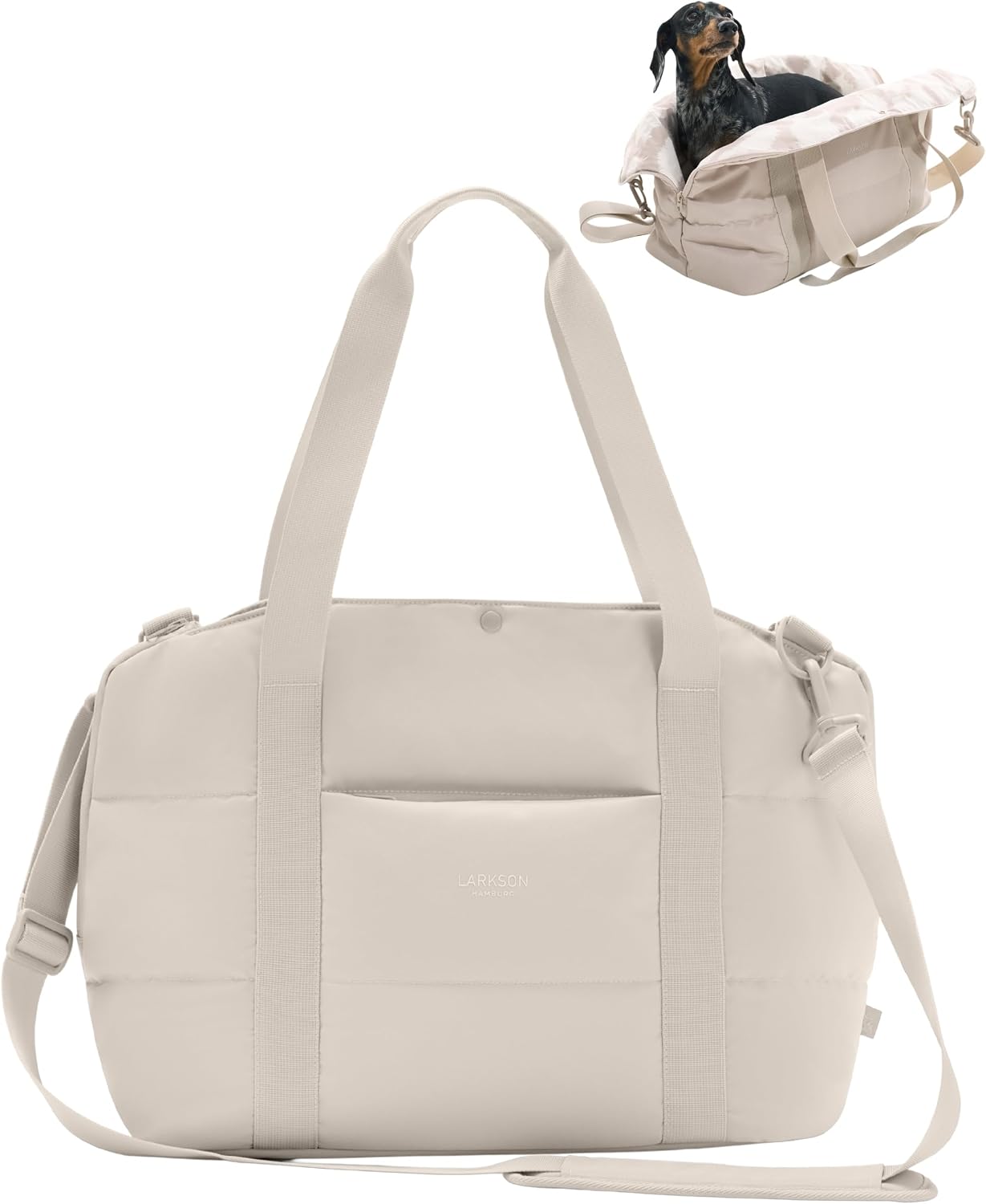 LARKSON Sac de Transport pour Chien Beige - Frida