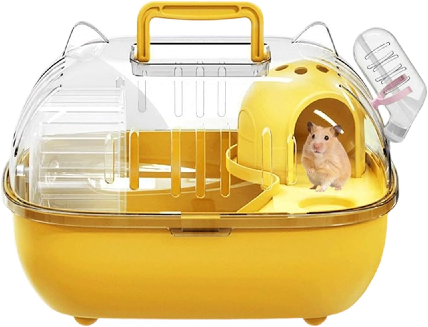 Petit Sac de Transport pour Animaux de Compagnie – Cage de Sortie Transparente, Cage de Voyage pour Hamster, pour Lapins, rongeurs, lézards, Transport Court Voyage, Sortie en Voiture, Pique-Nique