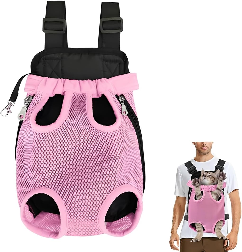Sac à Dos pour Animaux de Compagnie, Sac Transport Chat Chien Respirant, Pet Travel Backpack, Réglable, pour Camping, Hiking, Traveling
