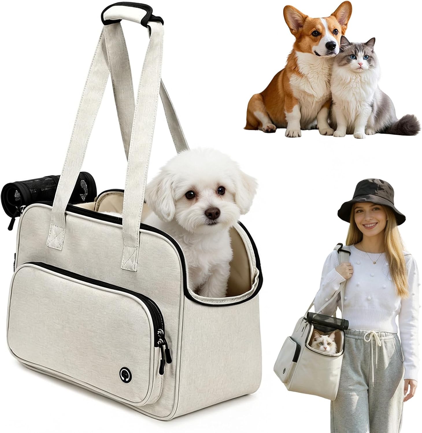 Sac Transport Chien Chat Oxford Respirant