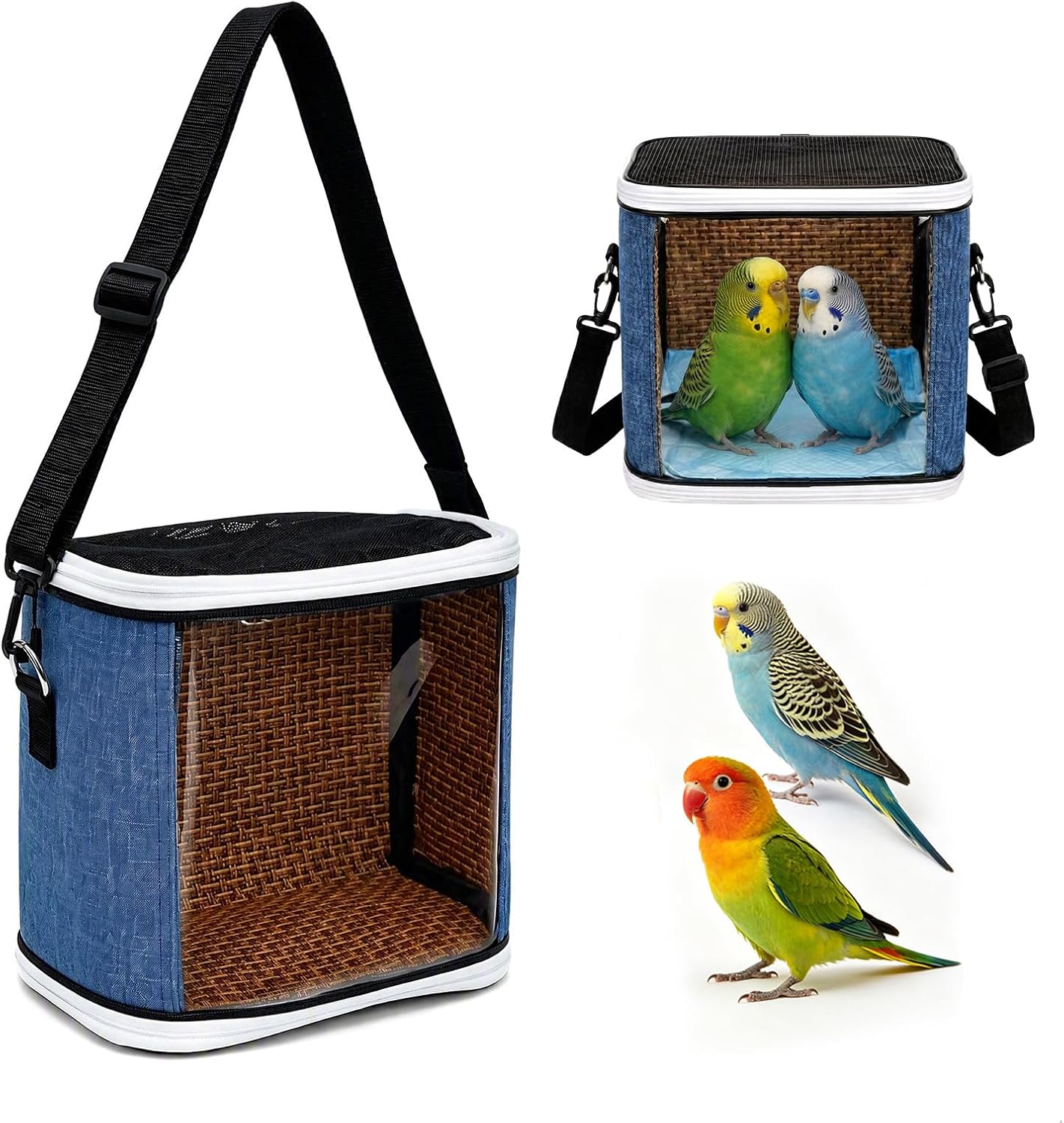 Cage Transport Hamster,Cage Transport Lapin pour Courts Trajets